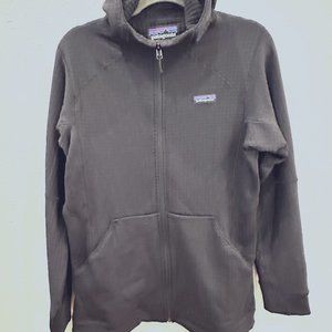 PATAGONIA Women's R1 Zip Hoody L Large Black NWT